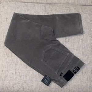 NWT Lucky Brand Gray Corduroy Mid Rise Pants